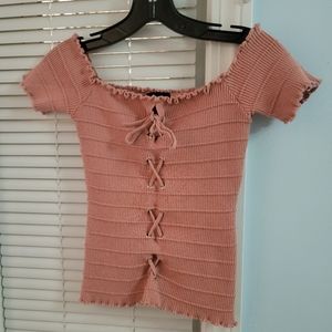 Lace up top
